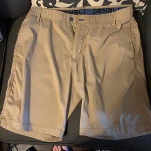 Khaki drifit shorts. 38 waist